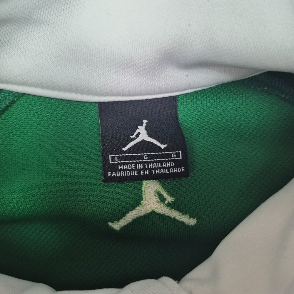 Nike Michael Jordan Warm-Up Basketball Track Jacket Men's Sz L 90's VTG Grn/Wht - Picture 3 of 10